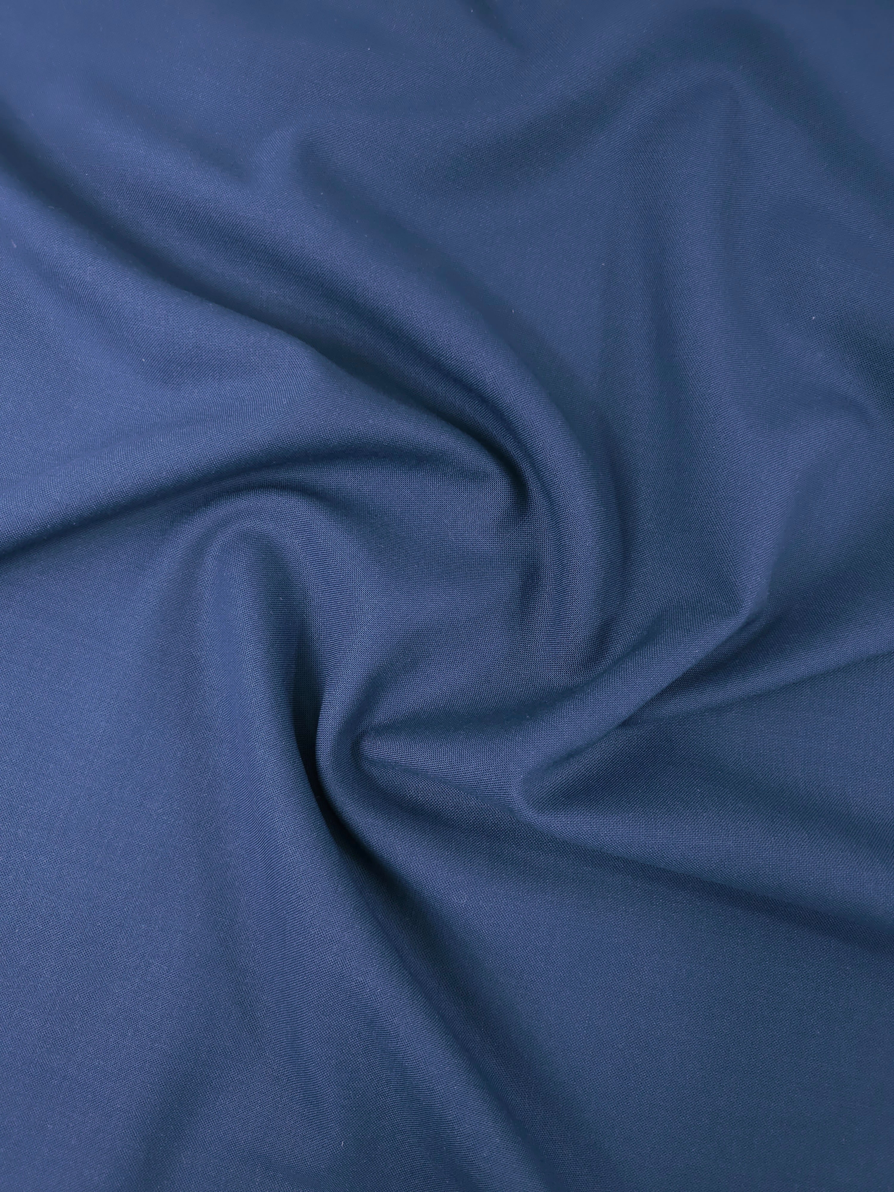 Dark Petrol Blue PolyWool Suiting  - 2m Piece