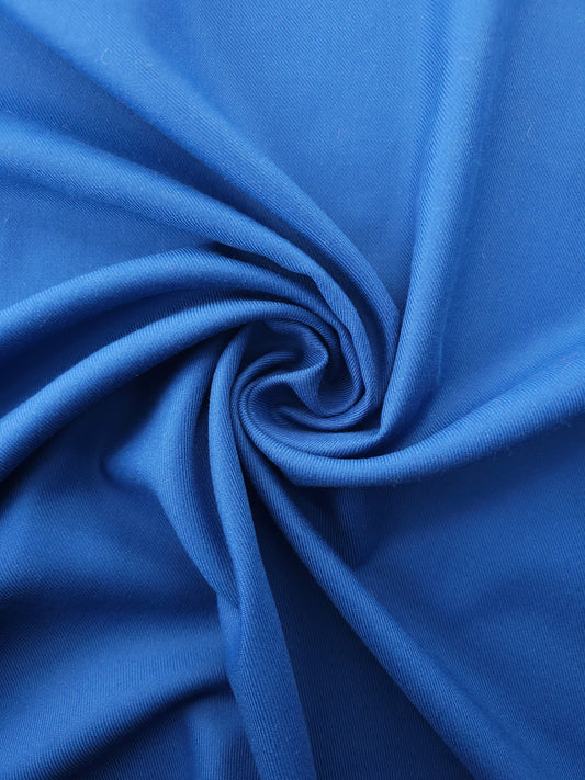 Cobalt Blue Poly Wool Suiting