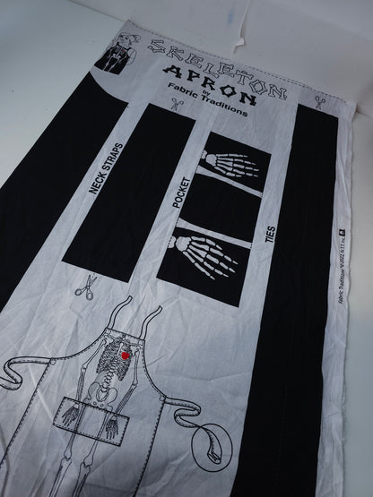 *Sew Your Own* Skeleton Apron 100% Cotton