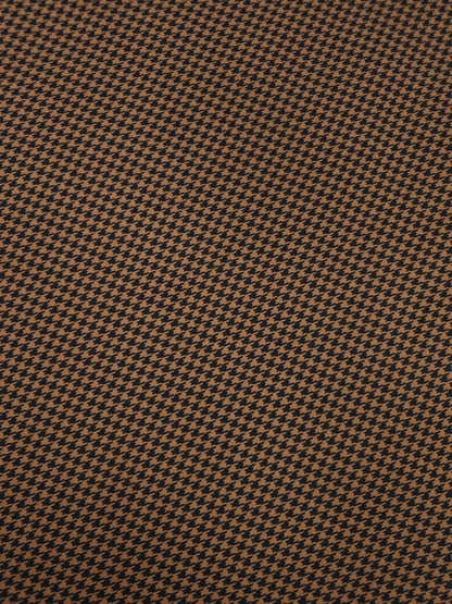 Caramel Clay Mini Dogtooth Cotton Twill