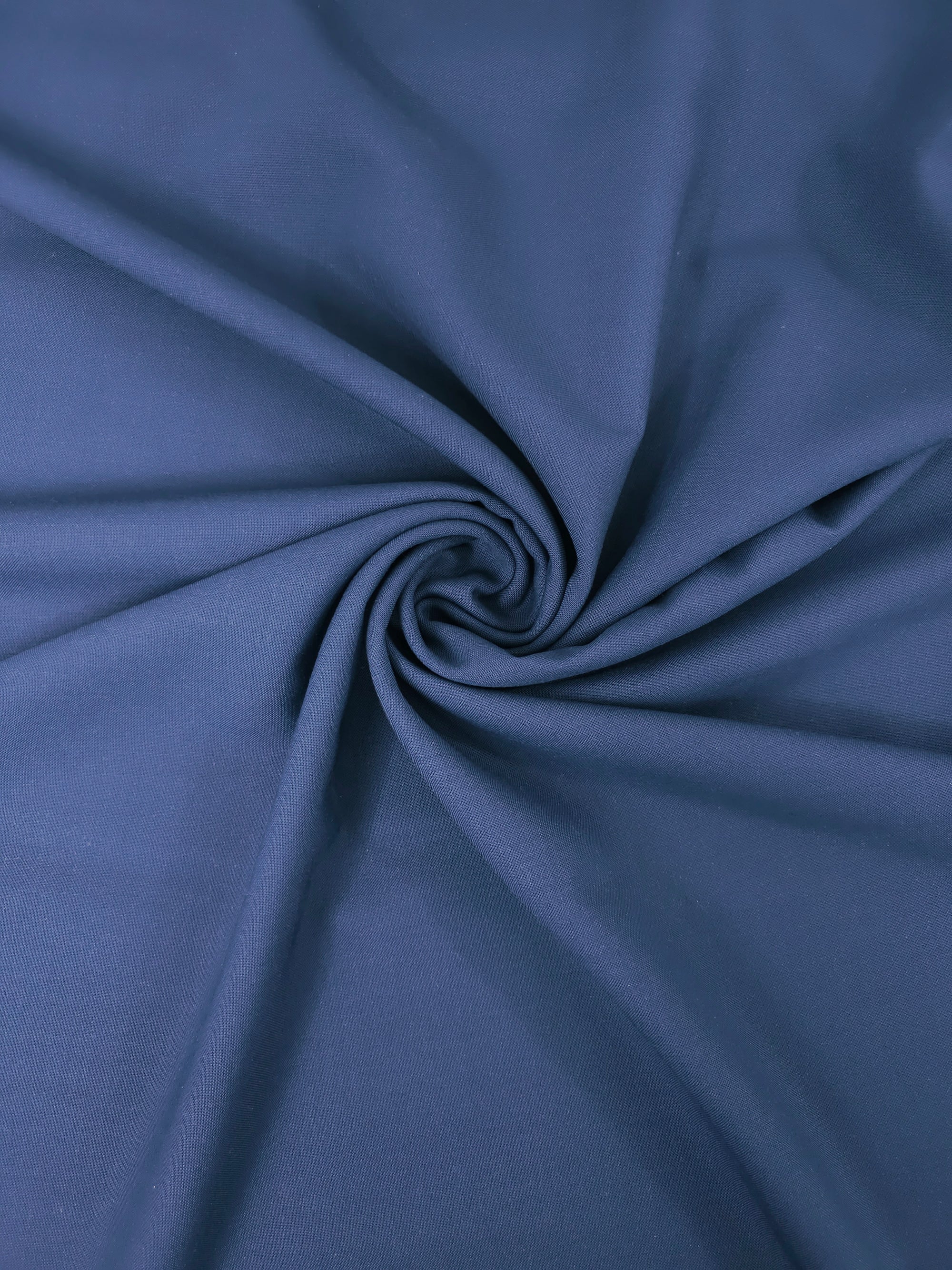 Dark Petrol Blue PolyWool Suiting  - 2m Piece