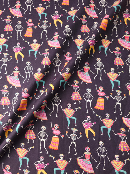 Dancing Skeleton 100% Cotton