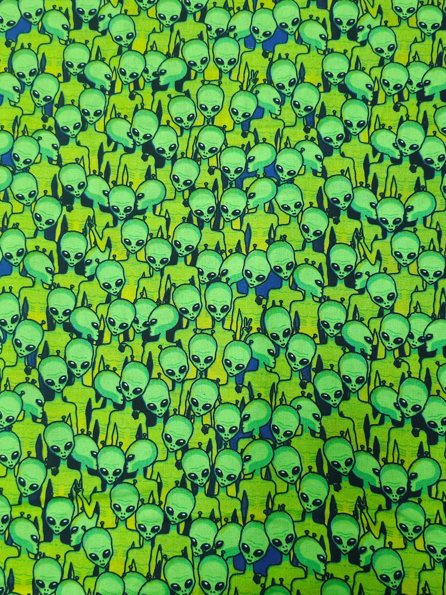 Green Alien Buddies 100% Cotton