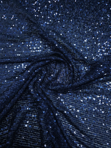 Indigo Navy Stripe Sequin