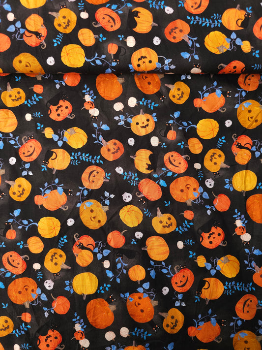 Pumpkin Party 100% Cotton - Robert Kaufman