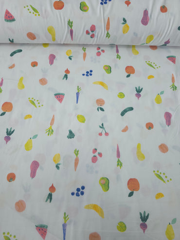 Fruit & Vegetables 100% Cotton 106"