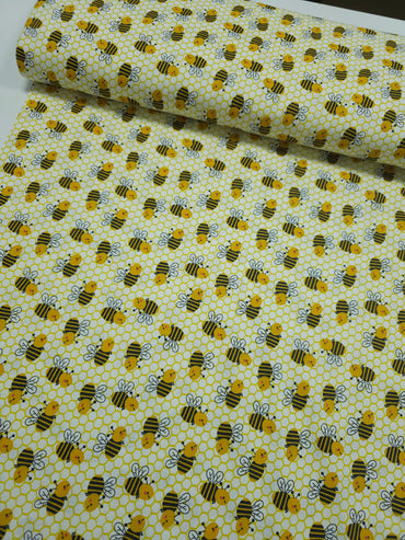 Baby Honey Bees 100% Cotton