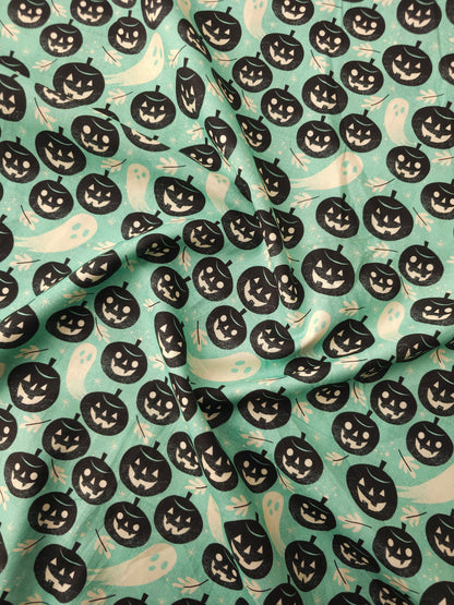 Mint Pumpkin Ghost 100% Cotton - Joann