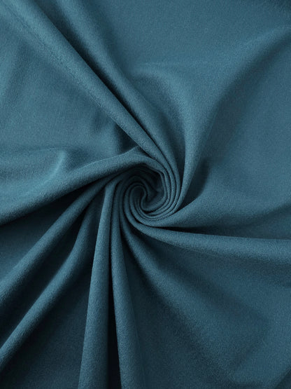 Deep Teal Brushed Cotton Twill