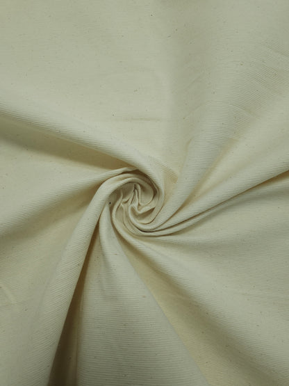 Cream Calico Look Ribbed Mediumweight Cotton