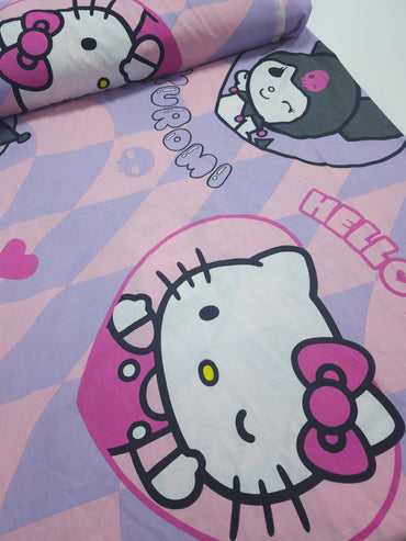 Hello Kitty Kuromi 100% Cotton 84"