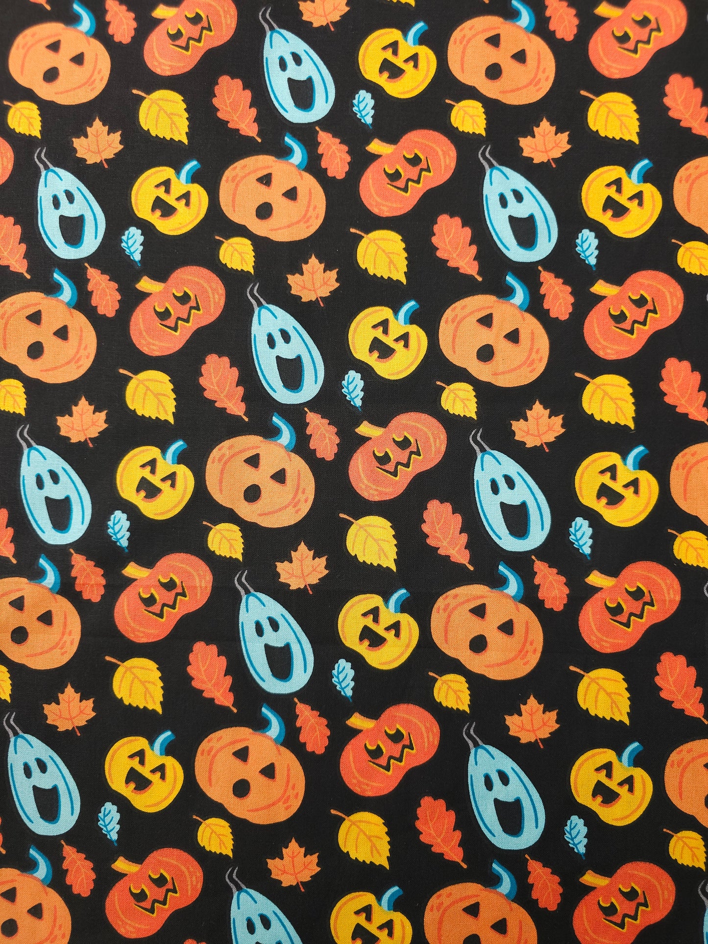 Ghost Pumpkins 100% Cotton