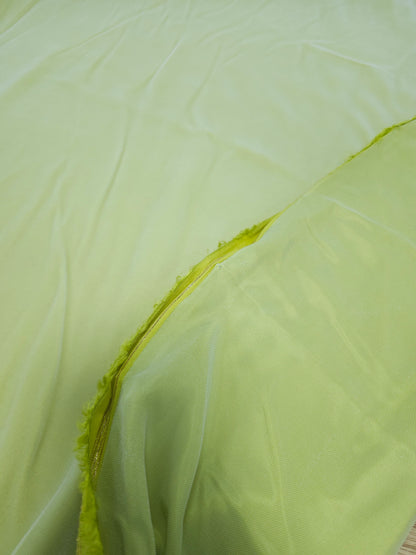 Pale Lime Viscose Velvet