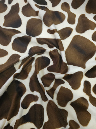 Big Giraffe Print Lightweight Velvet