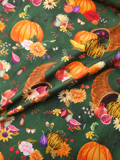 Pumpkin Harvest Festival 100% Cotton - Robert Kaufman