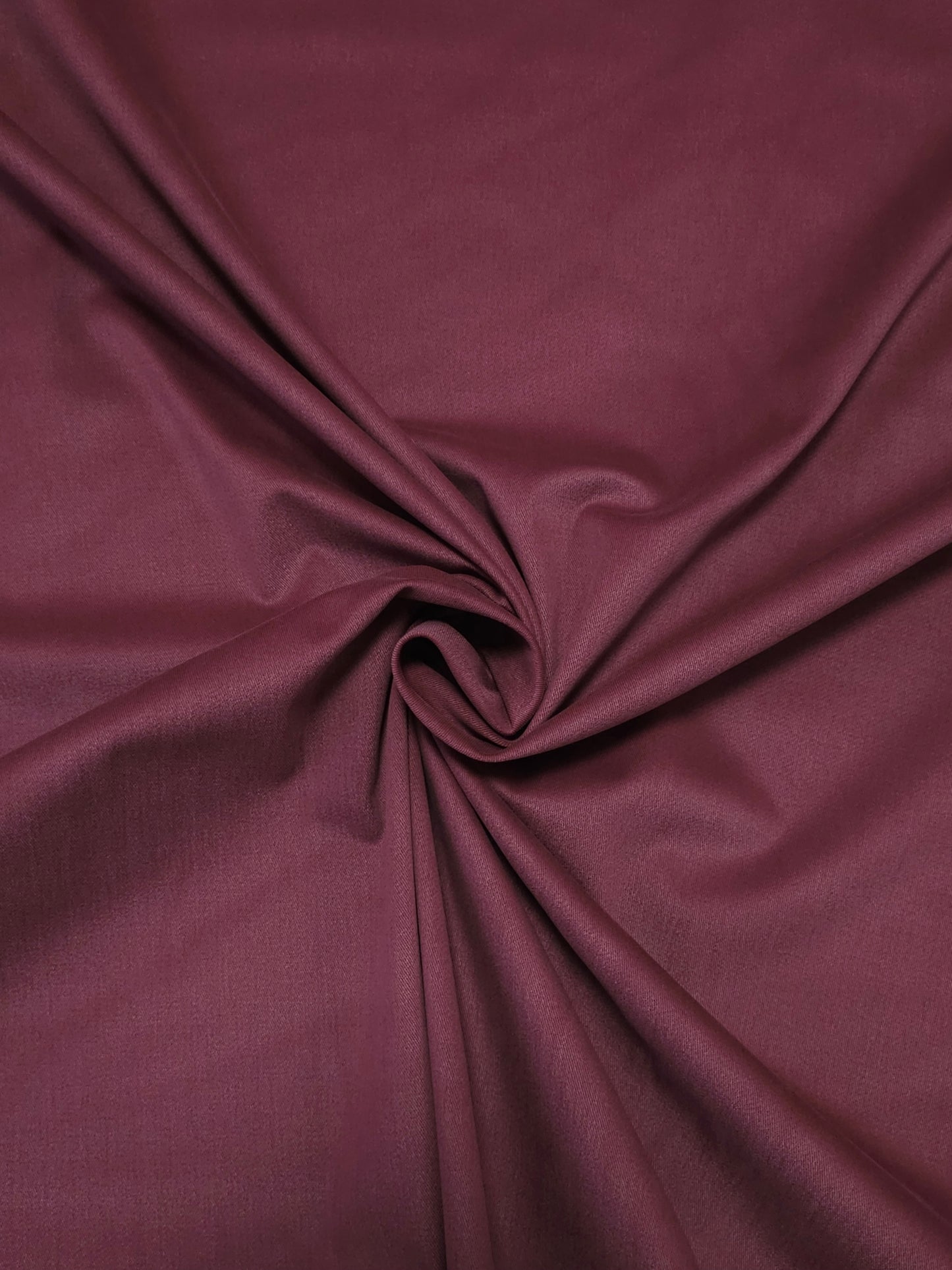 Burgundy Brushed Cotton Tencel