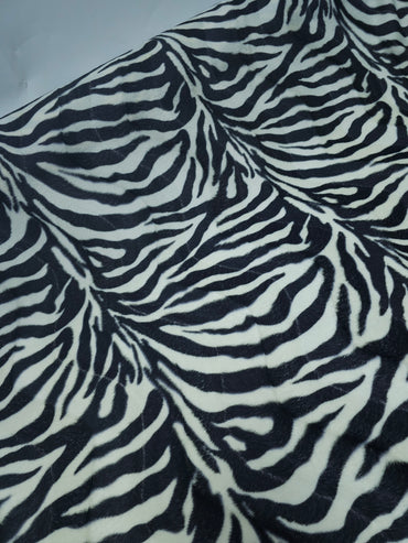 Zebra Stripe Lightweight Velvet