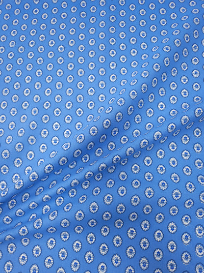 Blue Vintage Tulip Calico Cotton