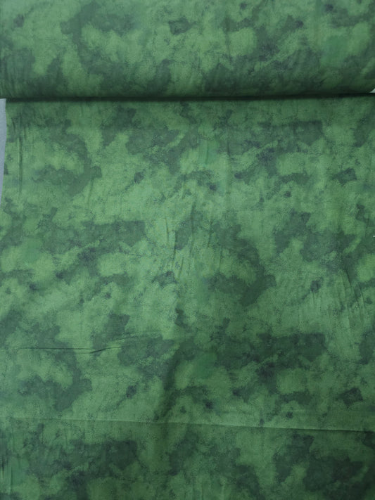 Forest Green Smokey Marble 100% Cotton