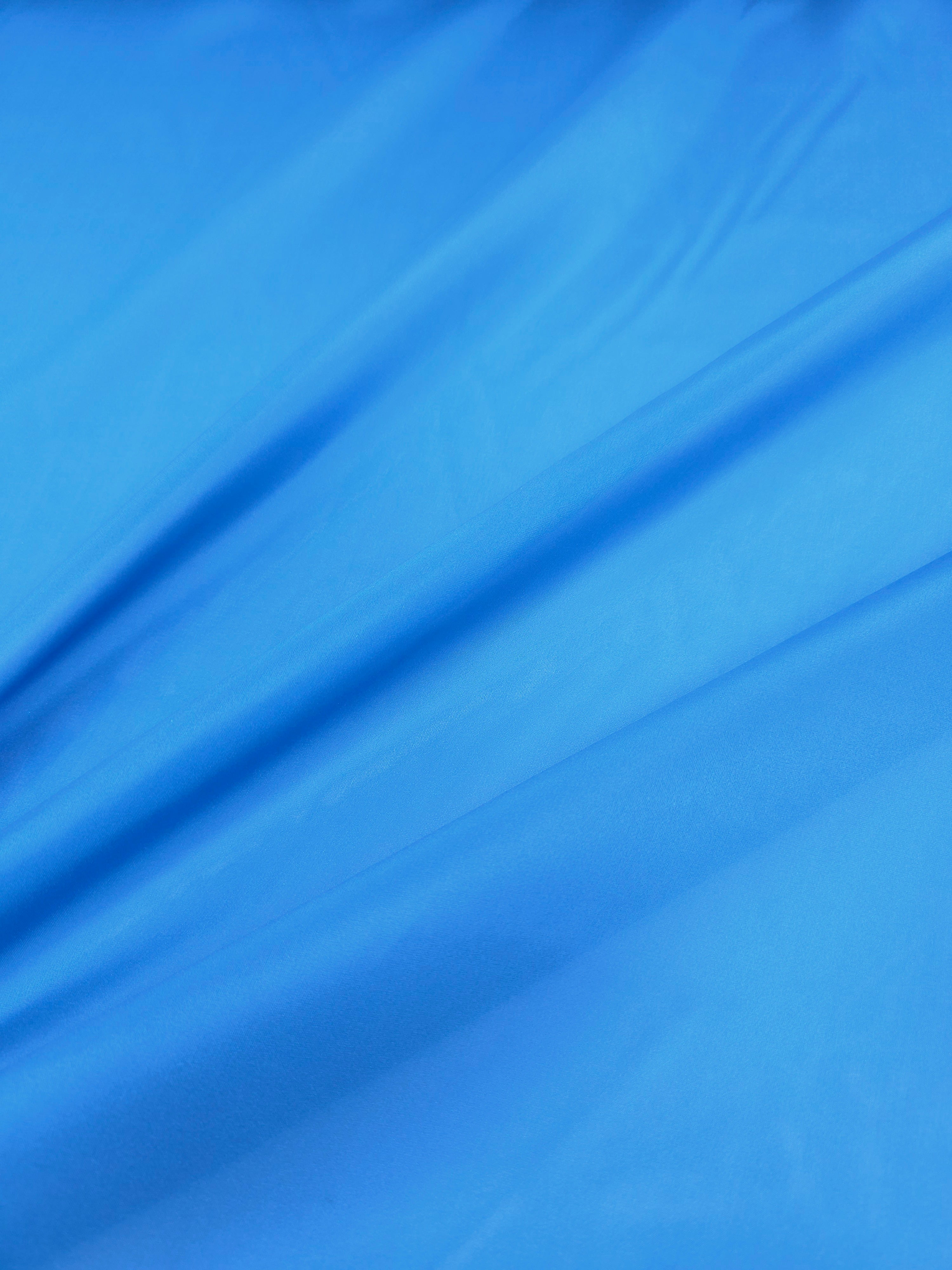 Azure Blue Silk Voile