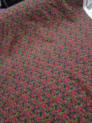 Red/Green Christmas Holly 100% Cotton - Joann