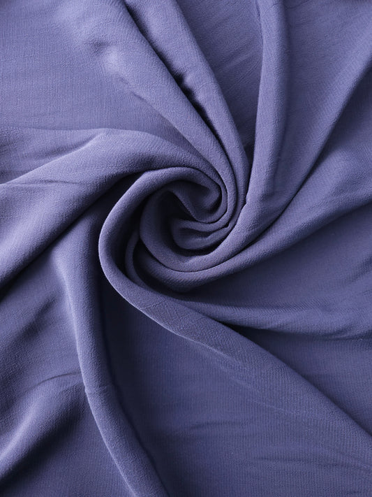 Navy Viscose Crepe