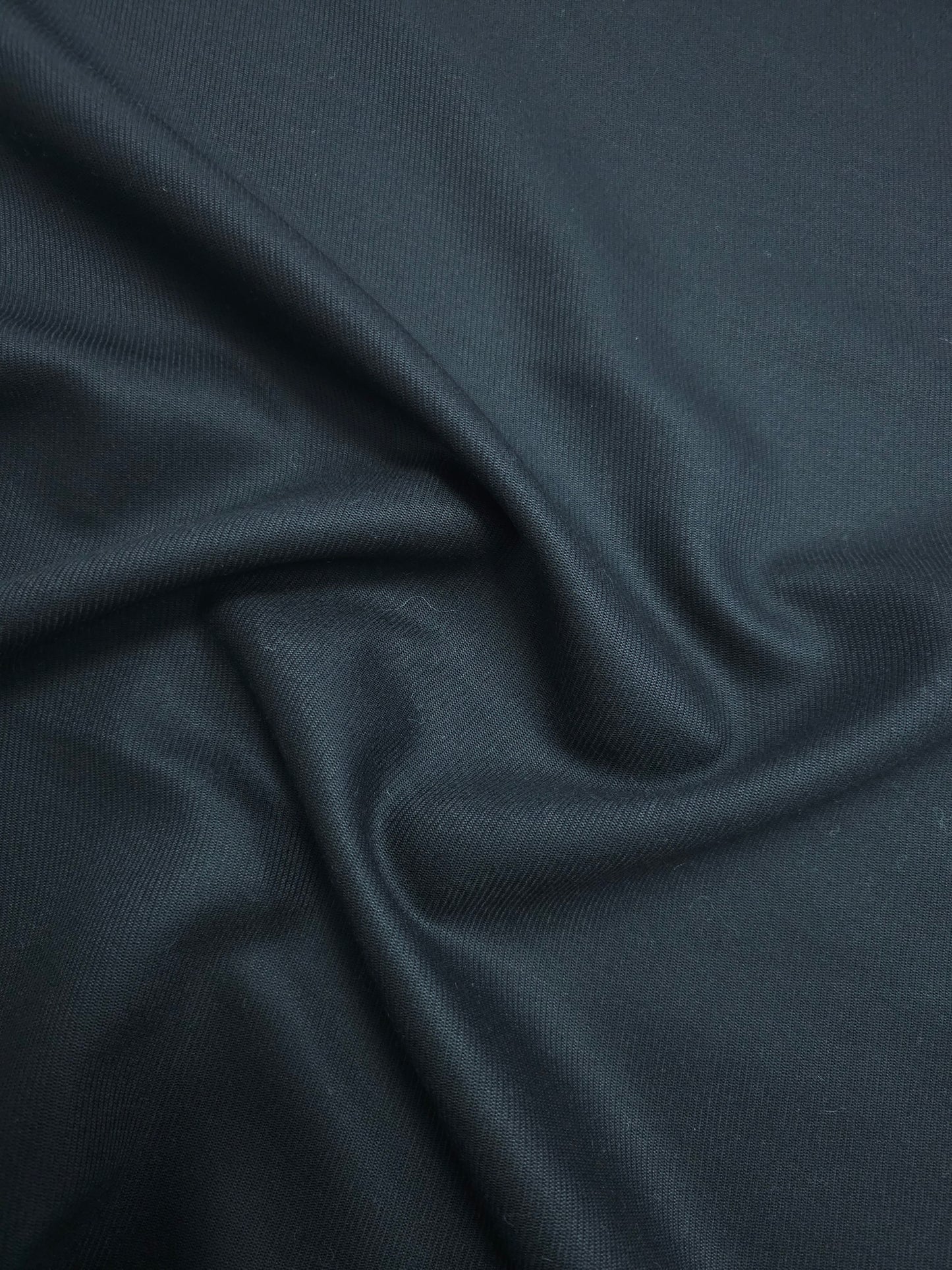 Black Twill Mediumweight Wool - 4.6m Piece