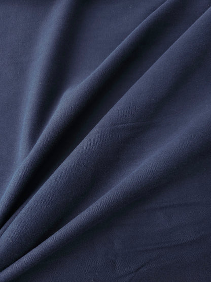 Navy Brushed Cotton Twill