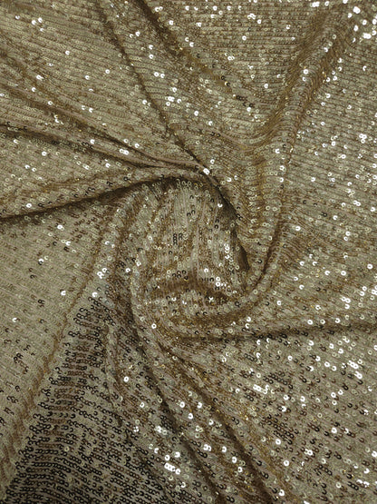 Light Gold Stripe Sequin