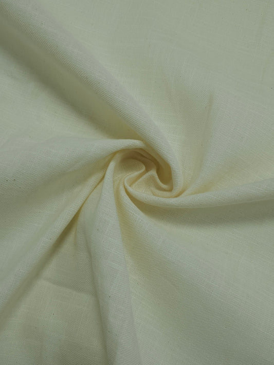 Cream Slub Look Linen