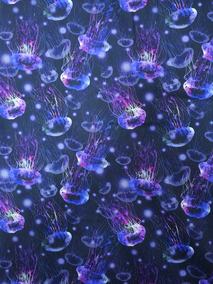 Purple/Indigo Jellyfish 100% Cotton