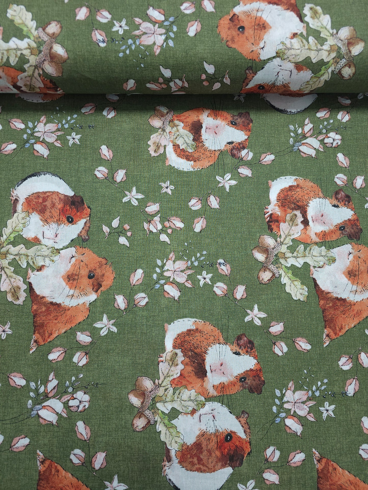 Khaki Autumn Guinea Pig 100% Cotton 102"