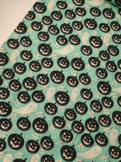 Mint Pumpkin Ghost 100% Cotton - Joann