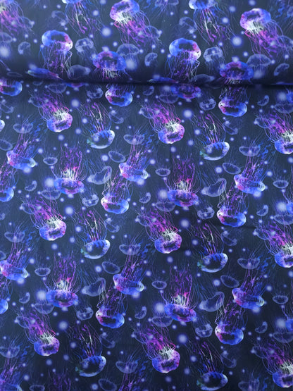 Purple/Indigo Jellyfish 100% Cotton