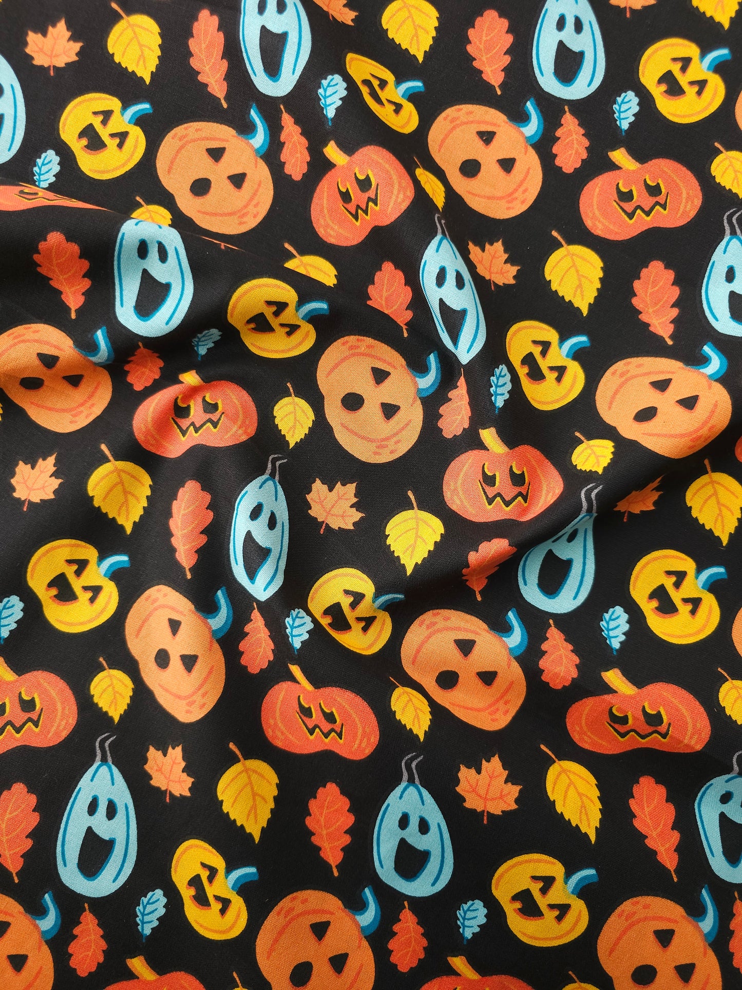 Ghost Pumpkins 100% Cotton