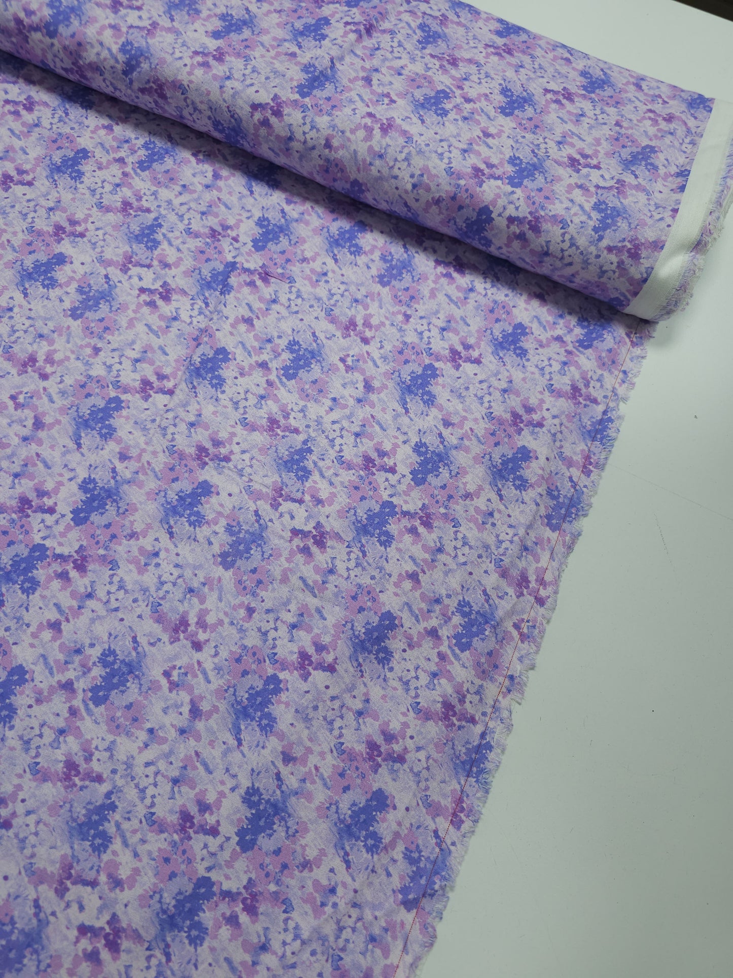 Purple Blur Floral Monet 100% Cotton