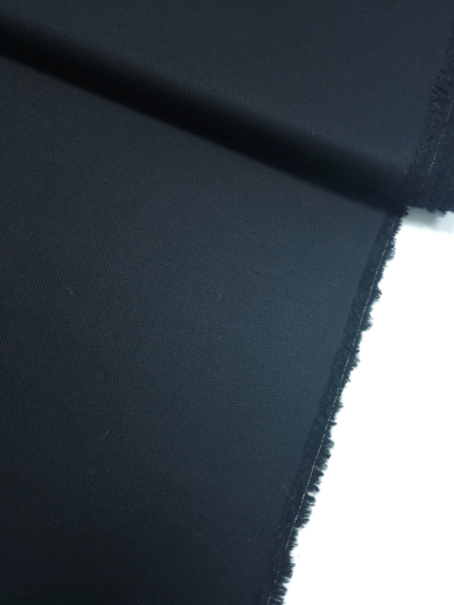 Black Twill Mediumweight Wool - 4.6m Piece