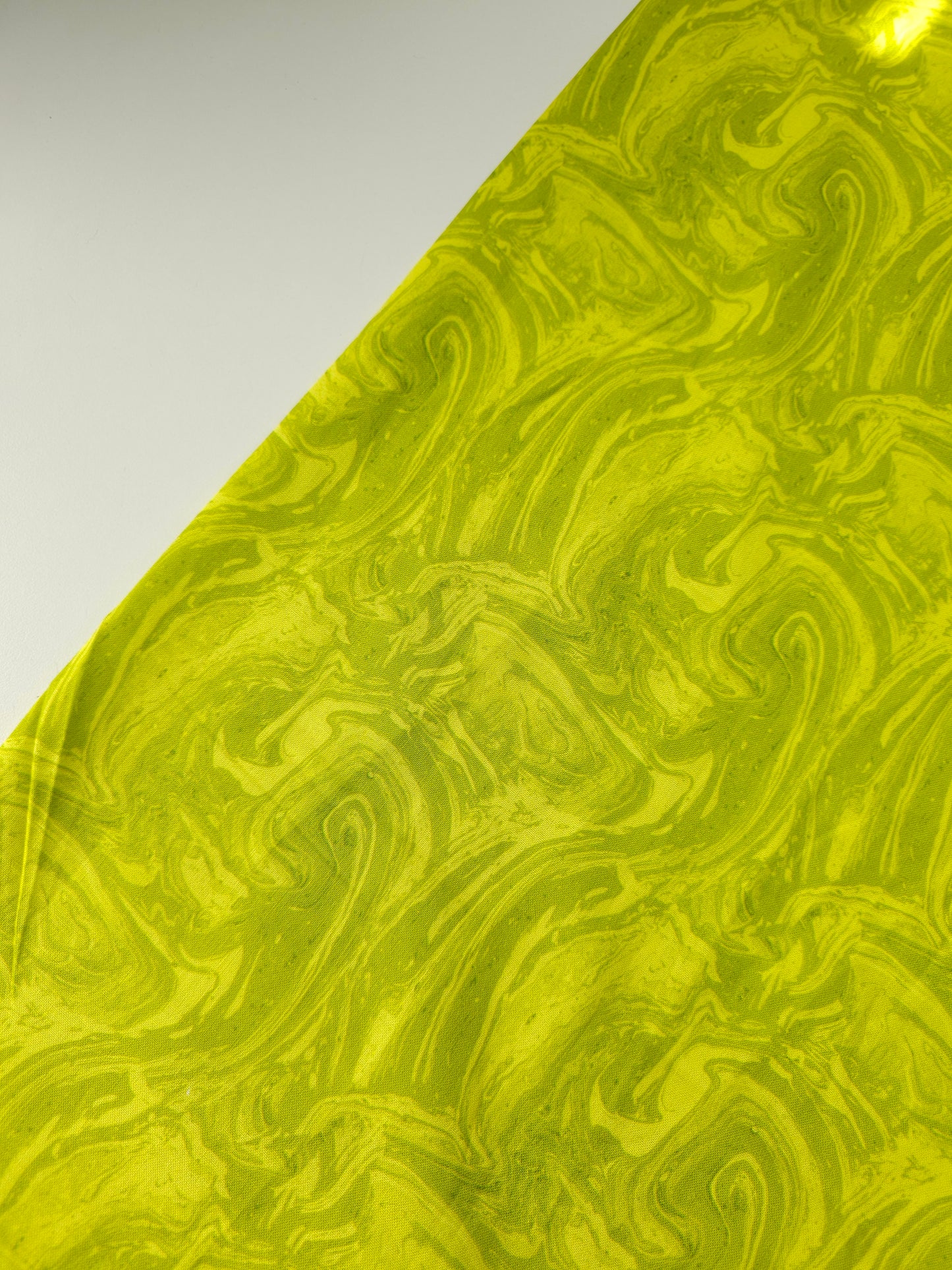 Lemon Lime Marble 100% Cotton