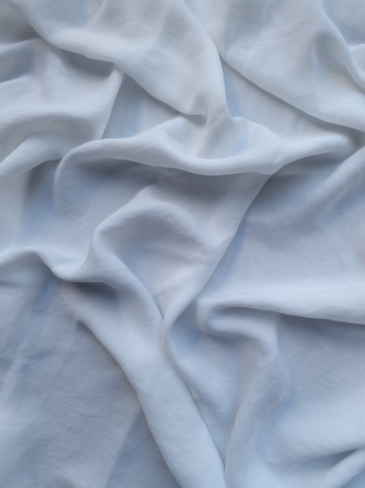 White Poly Viscose - 2.85m piece