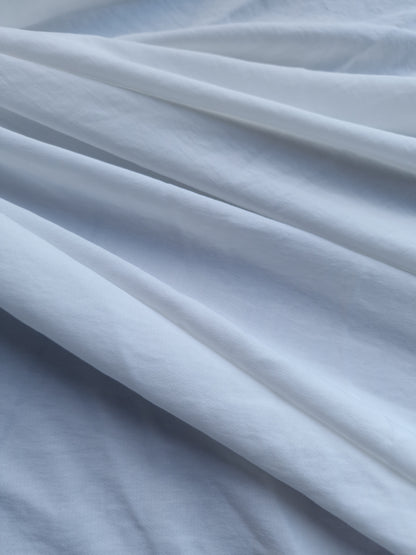 White Poly Viscose - 2.85m piece