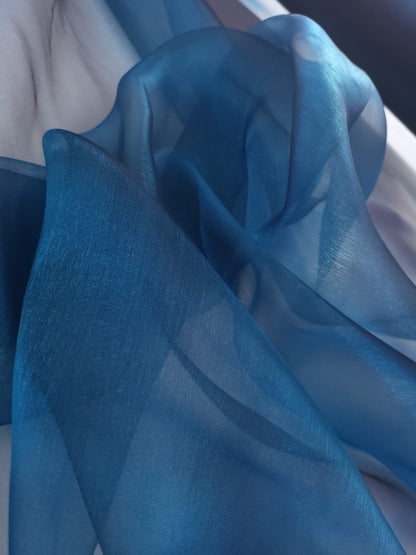 Sapphire Blue Crystal Organza